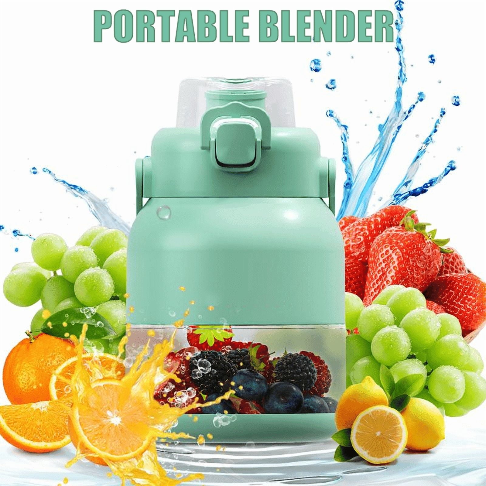 Portable Mini Blender, Portable Blender for Shakes and Smoothies Rechargeable USB with BPA Free Cup and Lid, Easy Use &amp; Travel