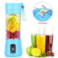 Portable Mini Blender USB Rechargeable Fruit Juice Blender,Shakes Smoothie Blender-6 Blades,Mini Travel Personal Blender,Household Mixer For Juicing Vegetables Meat Crushed Ice-Easy Clean