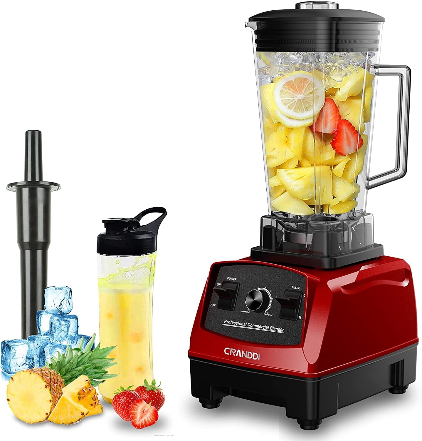 Professional Blender,1500 Watt Commercial Blenders for Kitchen with 70oz Capacity and Self-Cleaning, Classic Blenders for Shakes and Smoothies, Build-in Pulse, YL-010-R