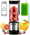 Portable Smoothie Blender, USB Rechargeable Personal Blender for Shakes &amp; Smoothies, 15oz Travel Mini Juicer Cup