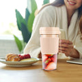 Multifunctional Juicer Small Juicer Squeezed Juicer Automatic Portable Juicer Usb Battery Powered (Pink)