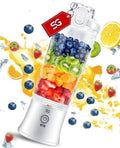 Powerful Portable Blender for Smoothies &amp; Shakes - Mini Blender with High-Torque Motor, Long-Life Battery, Leak-Proof Cup - One-Click &amp; Pulse Mode - Personal Blender for Home, Travel