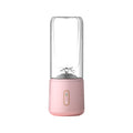 Portable USB Rechargeable Blender with 6 Blades, Ideal for Shakes, Smoothies, and Juices, Perfect for Sports, Travel, and Outdoor Activities Pink