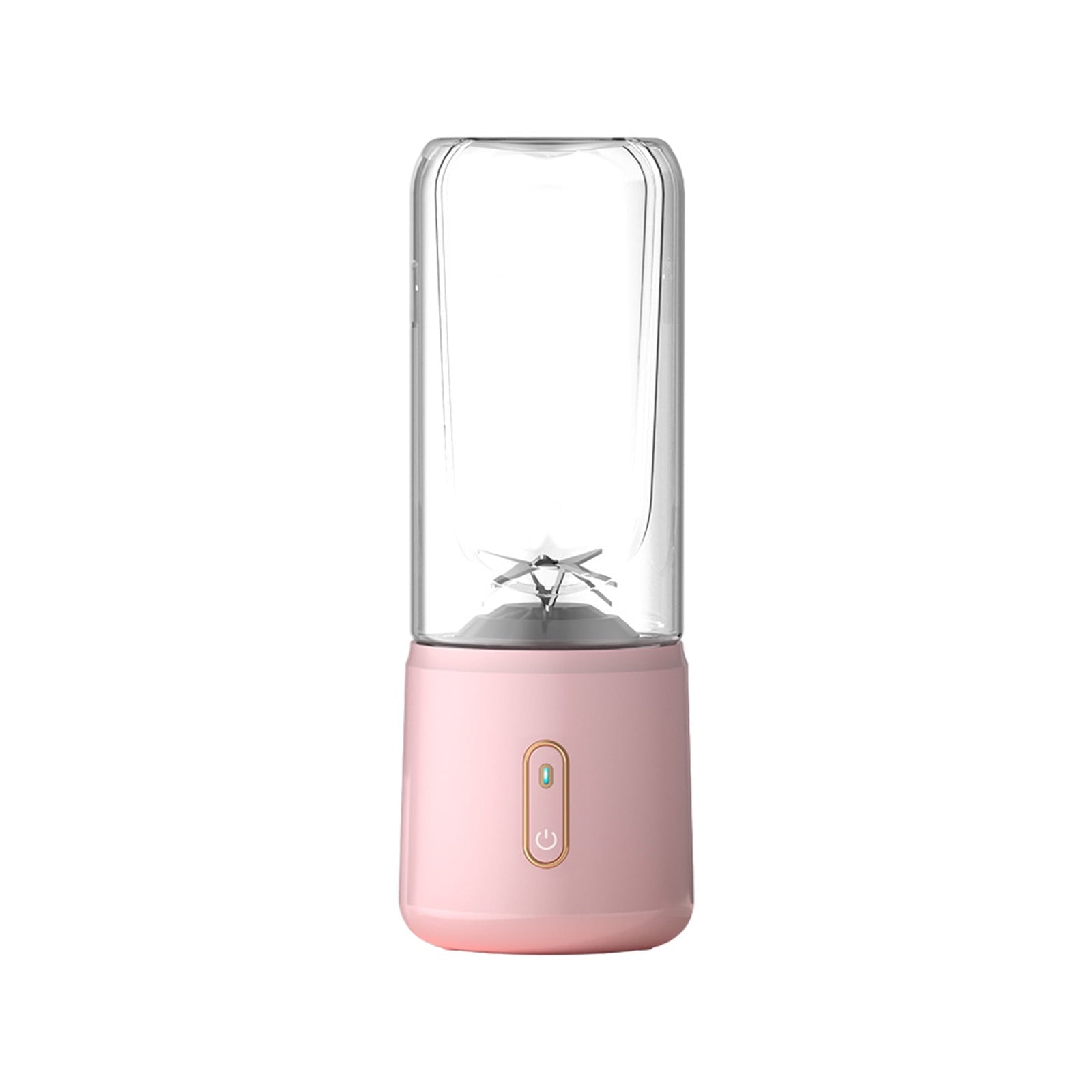 Portable USB Rechargeable Blender with 6 Blades, Ideal for Shakes, Smoothies, and Juices, Perfect for Sports, Travel, and Outdoor Activities Pink