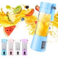 USB Electric Juicer Cup, Fruit Juice Mixer, Mini Portable Rechargeable Juicing MixierTravel Mixer Machine, Blue