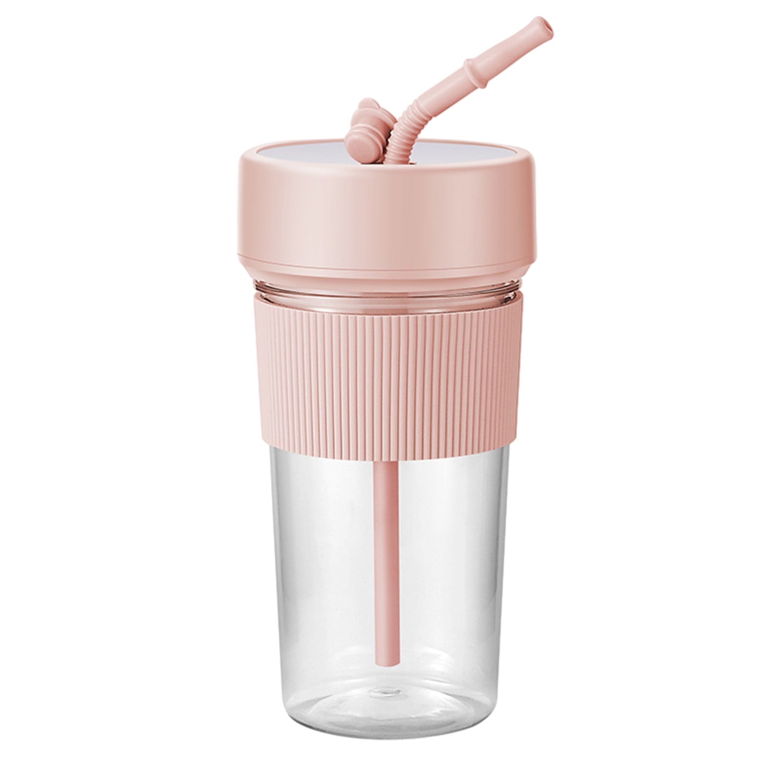 Portable 6-Blade Blender for Shakes and Juices – Easy-to-Clean with Integrated Straw Enjoy Smoothies on the Go