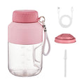 Portable Blender 1000ml Multifunctional for Shakes and Smoothies Travel Home Pink Double Lid