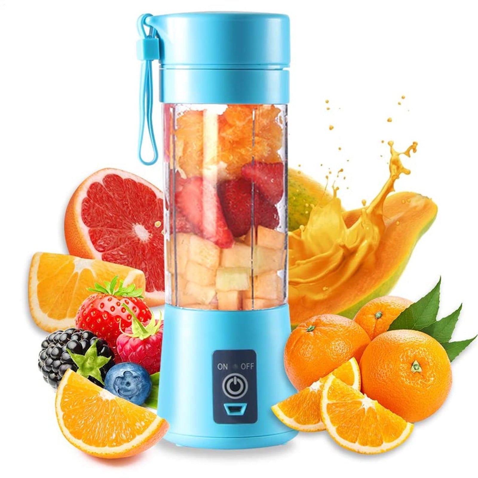 under $5 Portable Personal Blender, Cordless Juicer Cup, USB Rechargeable and Self Cleaning,Ideal for Smoothies,Ice Blending,Juicing, Mini Blender for Travel Sports Outgoing
