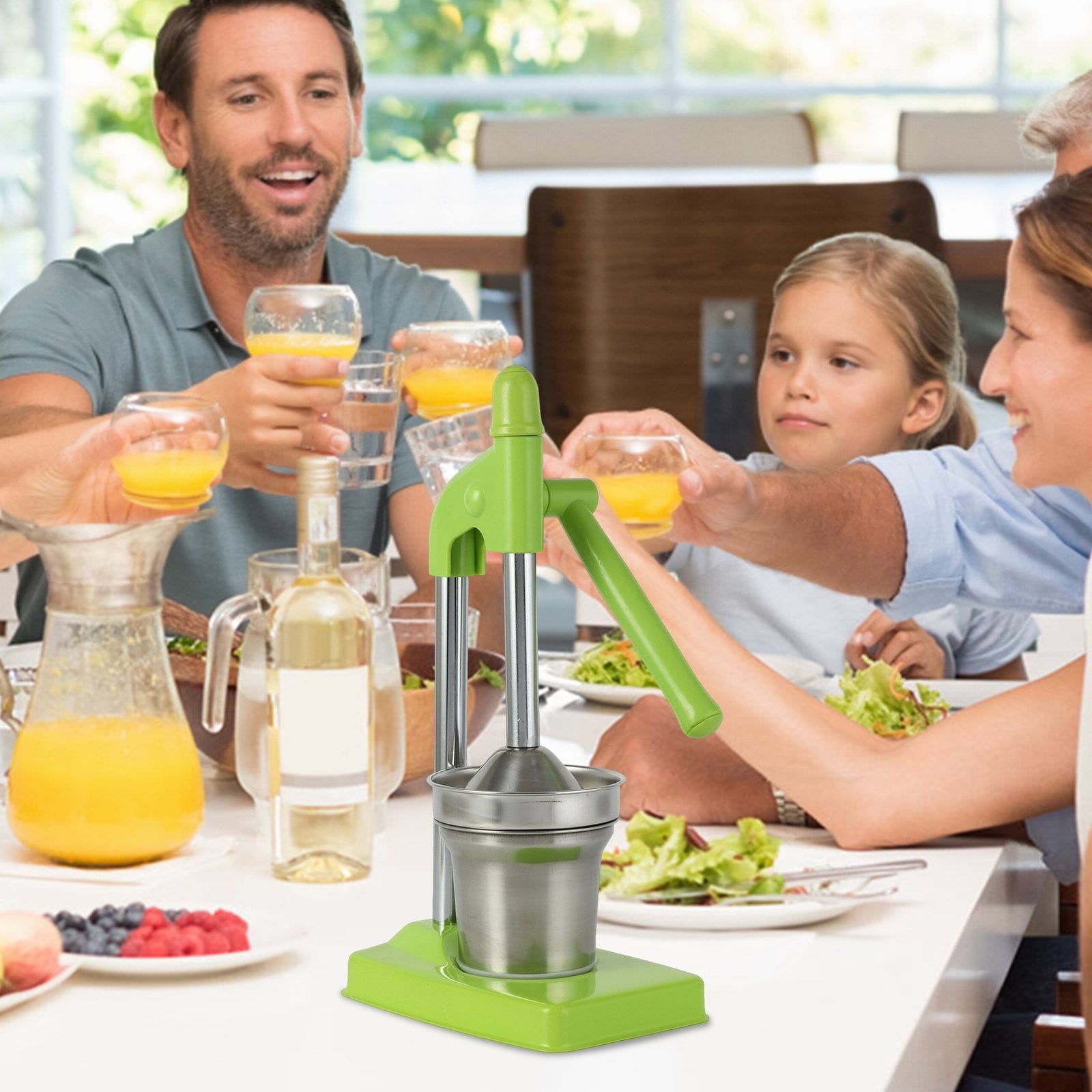 Centrifugal Juicer,Stainless Juicer Extra Large Commercial Grade Manual Hand Countertop Squeezer For Fresh Orange Juice