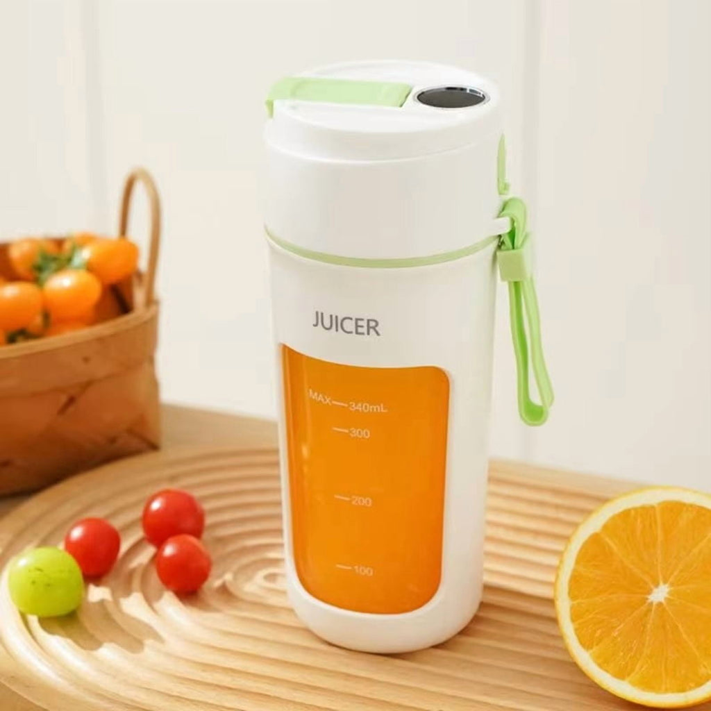 Portable Juicer Electric Blender Multifunction Maker Machine Fruit Extractors Smoothies Mixer 6 Blades 1200mAh Green