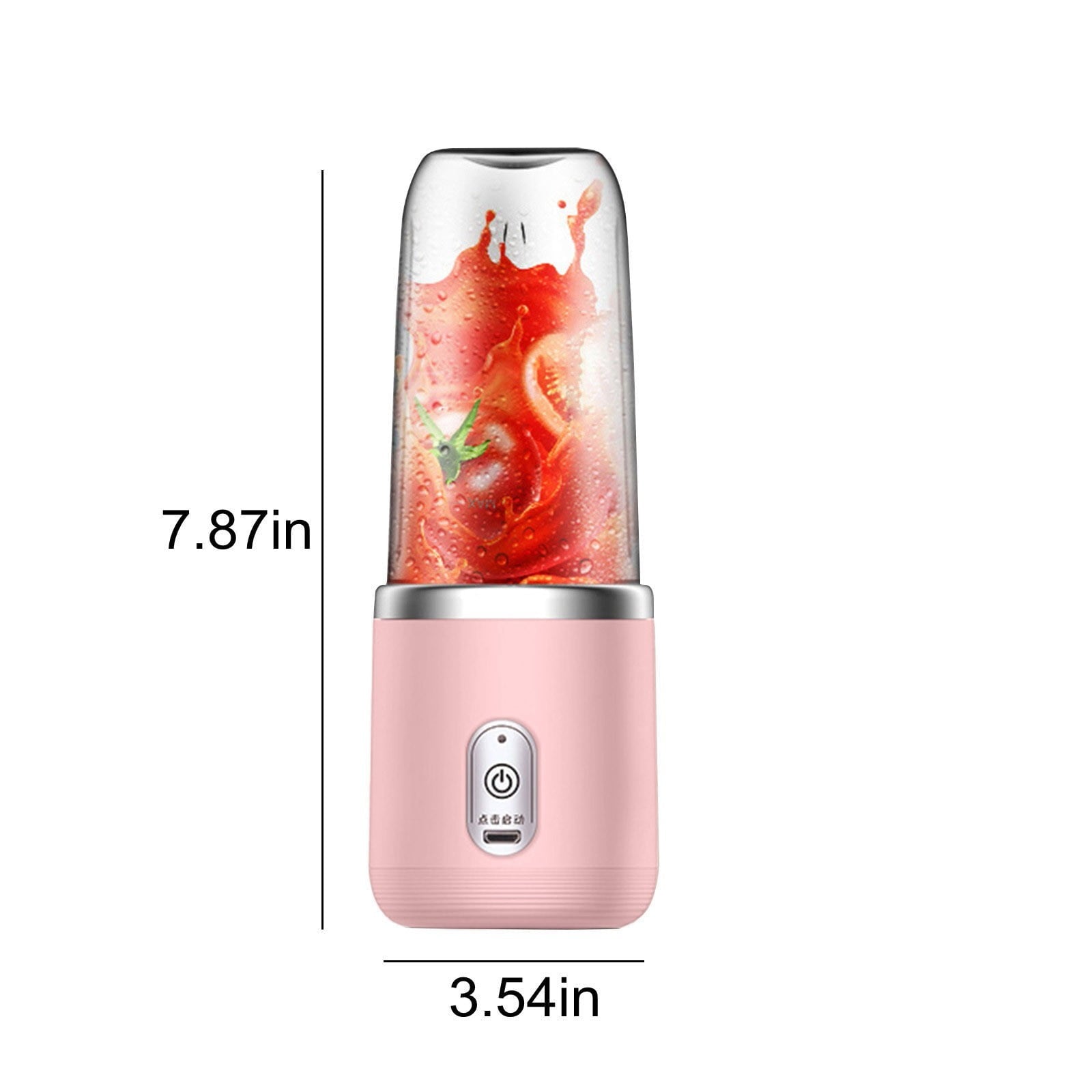 Juicer Machine Cold Press Juicer Mini Juicer Blenders for Shakes and Fruit Juicer USB Rechargeable with 6 Blades Handheld Blenders for Sports Travel and Outdoors