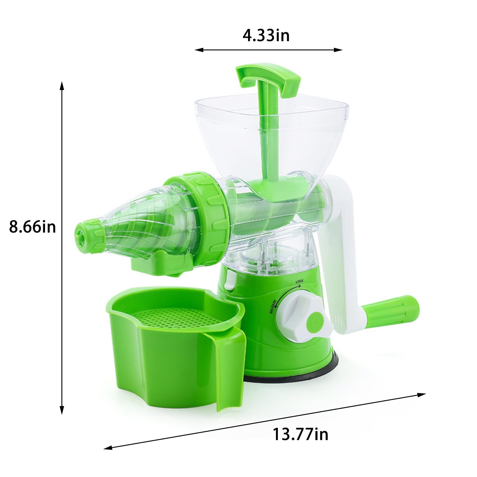 under $5 Hand Operated Juicer, Small Household Fruit Juice Squeezer, Multi-function Cold Press Juicer for Making Ice Cream Beverages, Efficient Juice Extraction Device