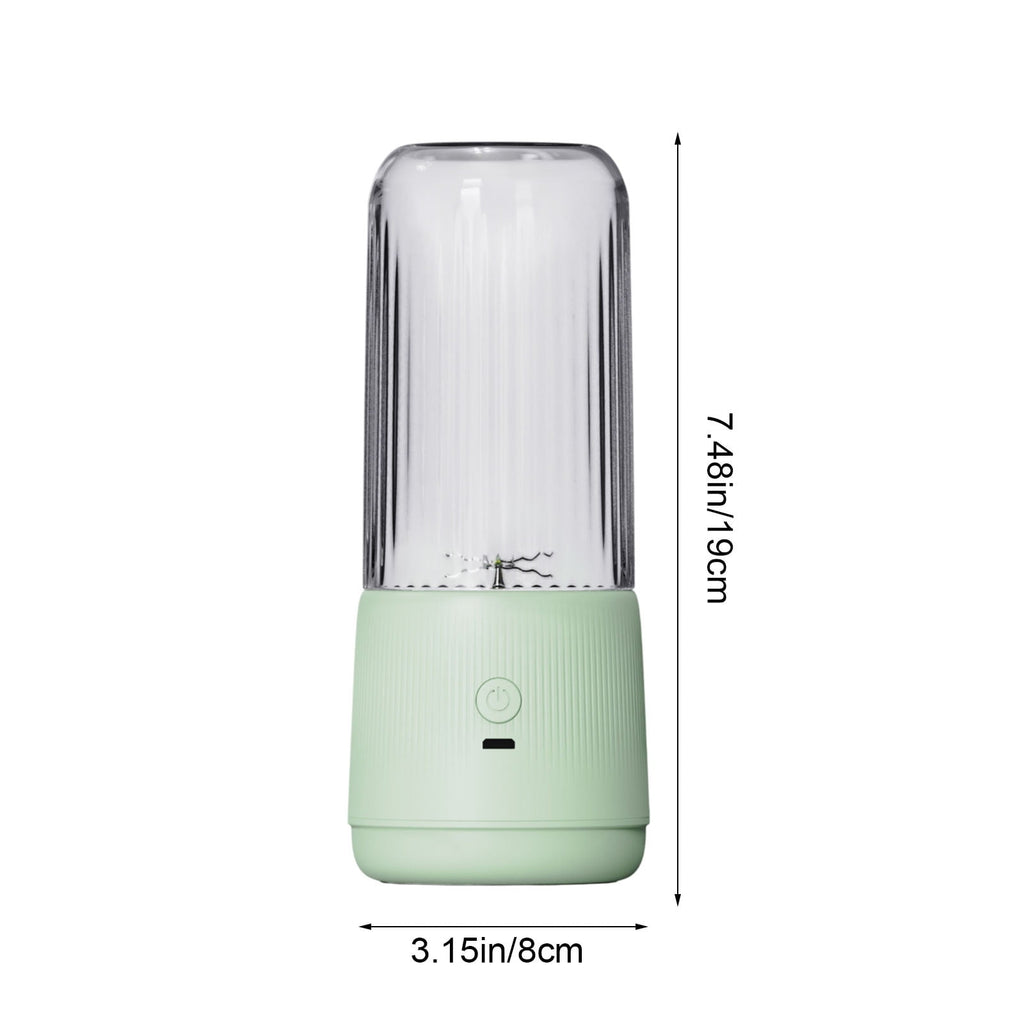 Portable Compact Blender Mini Juicer with Six Stainless Steel Blades USB Rechargeable Battery for Smoothies, Juices, Ice Cream and Shakes, Perfect for Travel Outdoor Adventures and Office Use