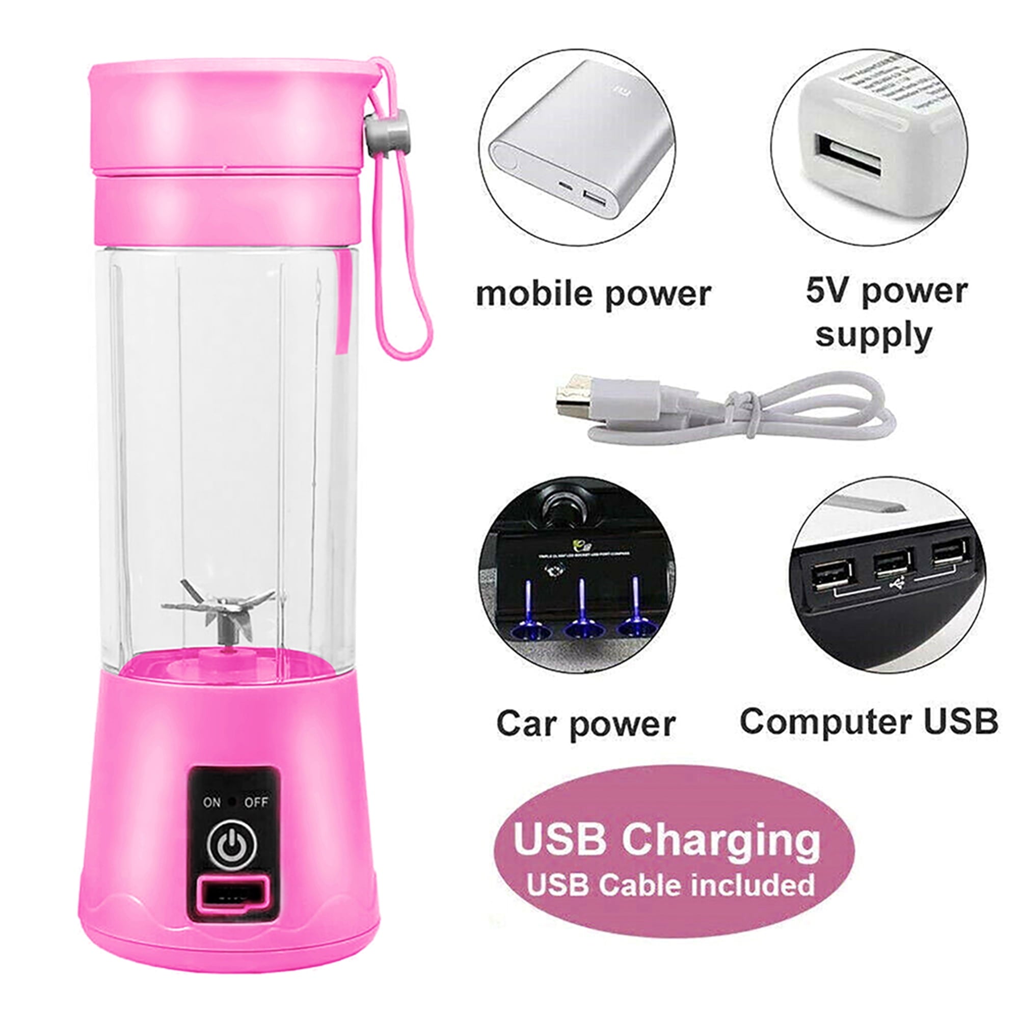 380 mL Extractor Cup Electric Juicer, Purple