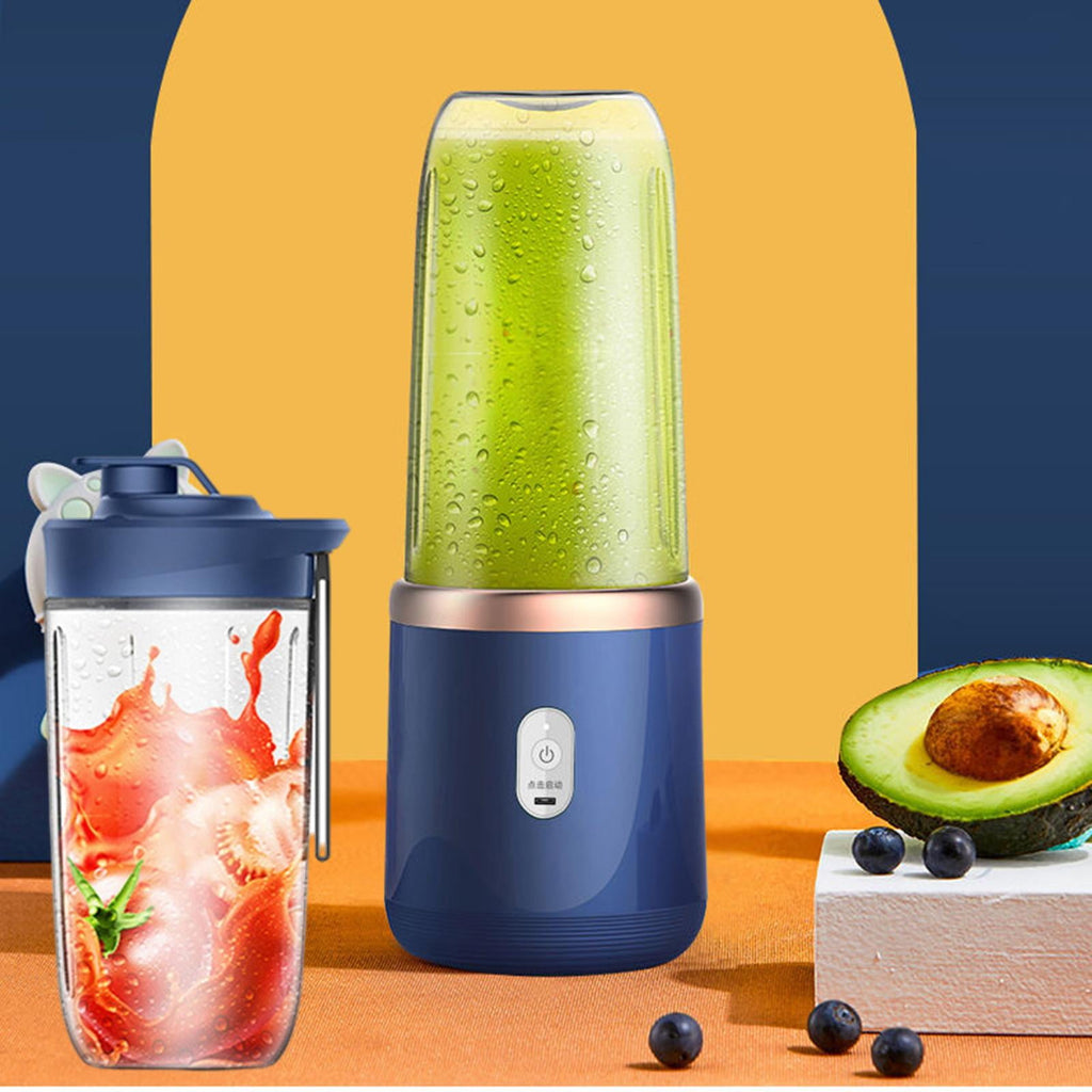 400ml Portable Blender, USB Fruit Mixer Juicer Cup for Milkshake Smoothies , Blue