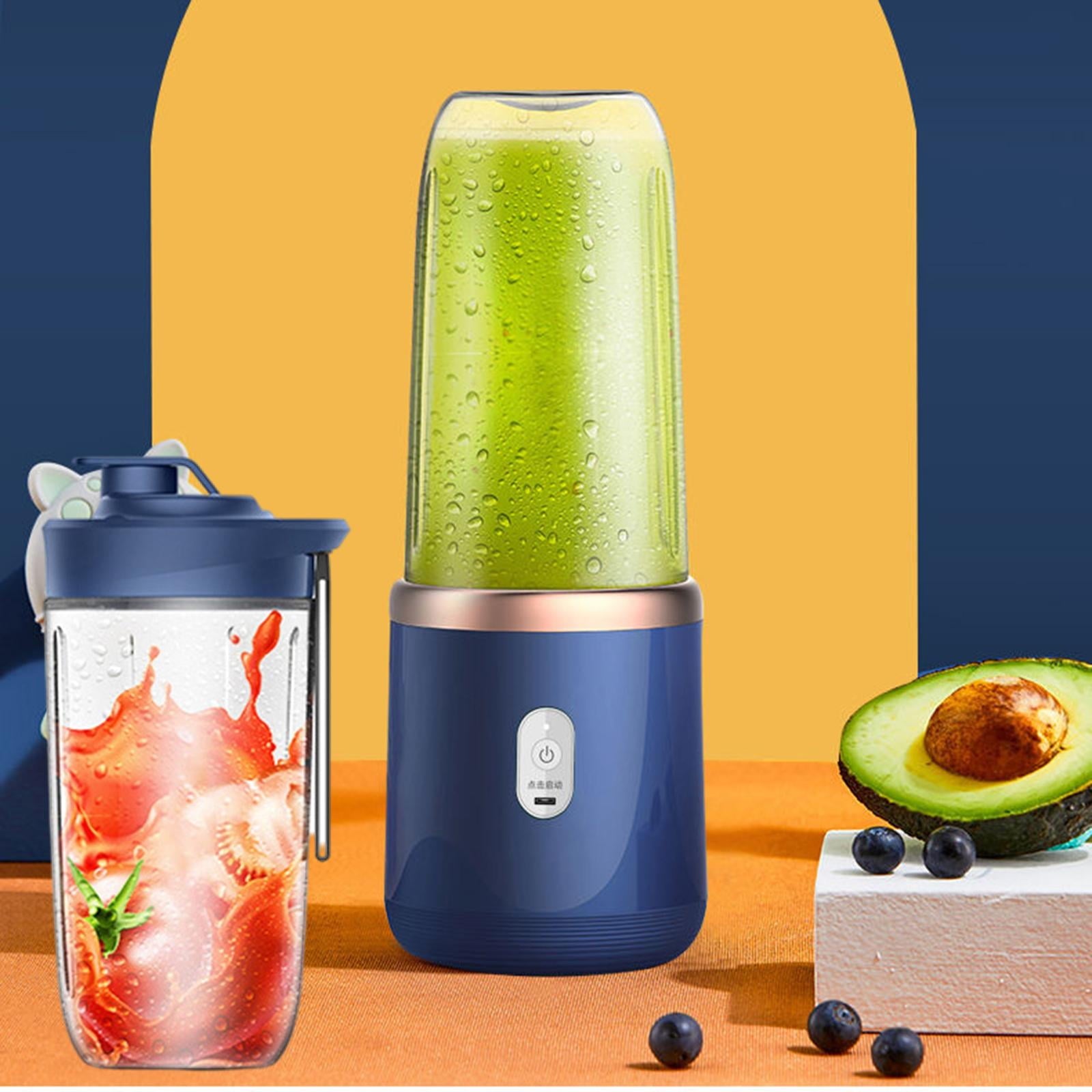 400ml Portable Blender, USB Fruit Mixer Juicer Cup for Milkshake Smoothies , Blue
