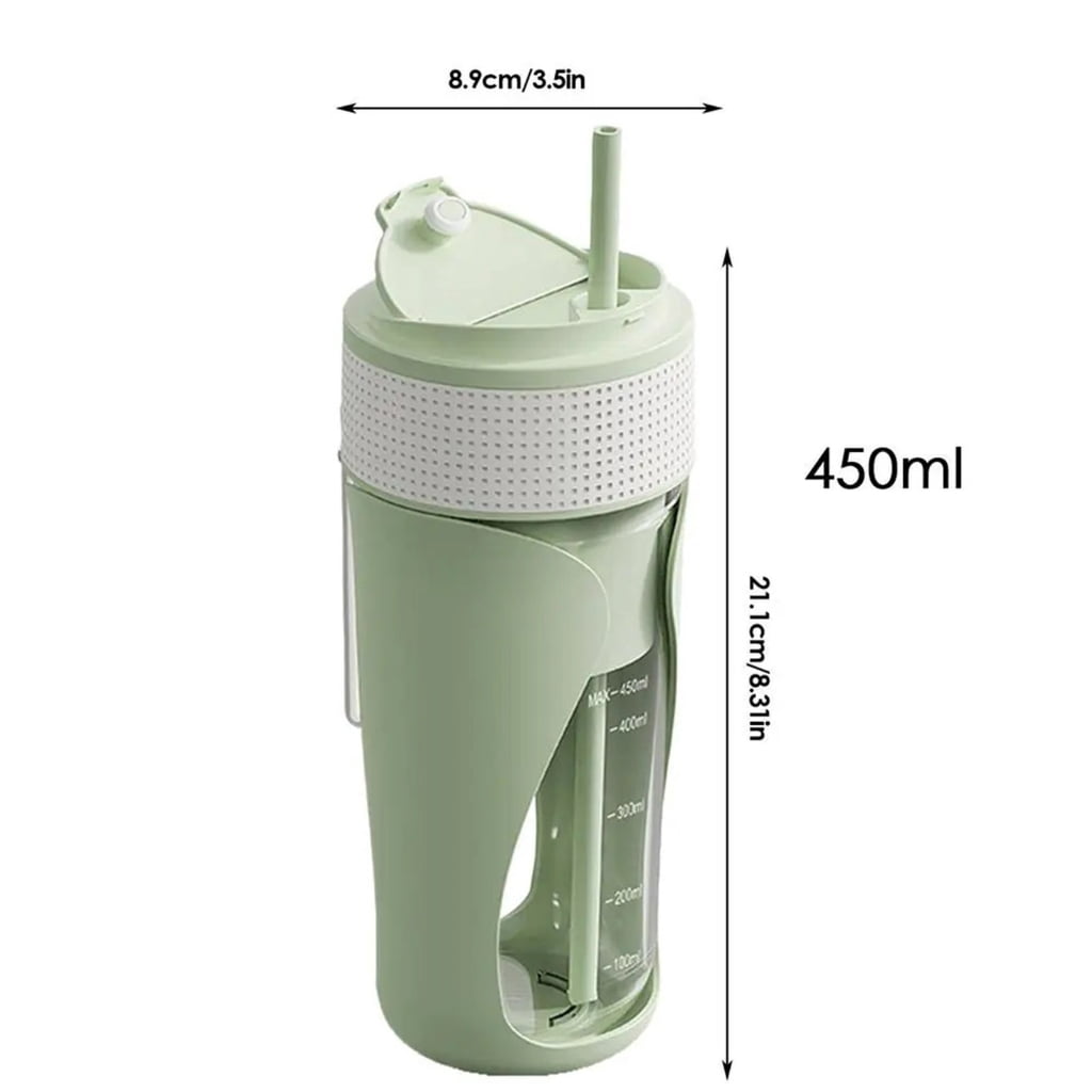 Multi Function 450ml Blender CupW1re1essUSB C Rechargeable Fruits Vegetables Juicer Blending Bottles for Home Travel