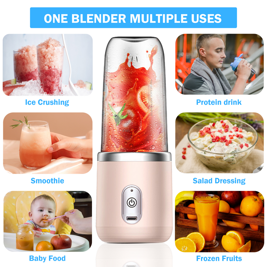 Personal Blender for Smoothies Juice Portable Rechargeable Mini Bullet Blenders Cup