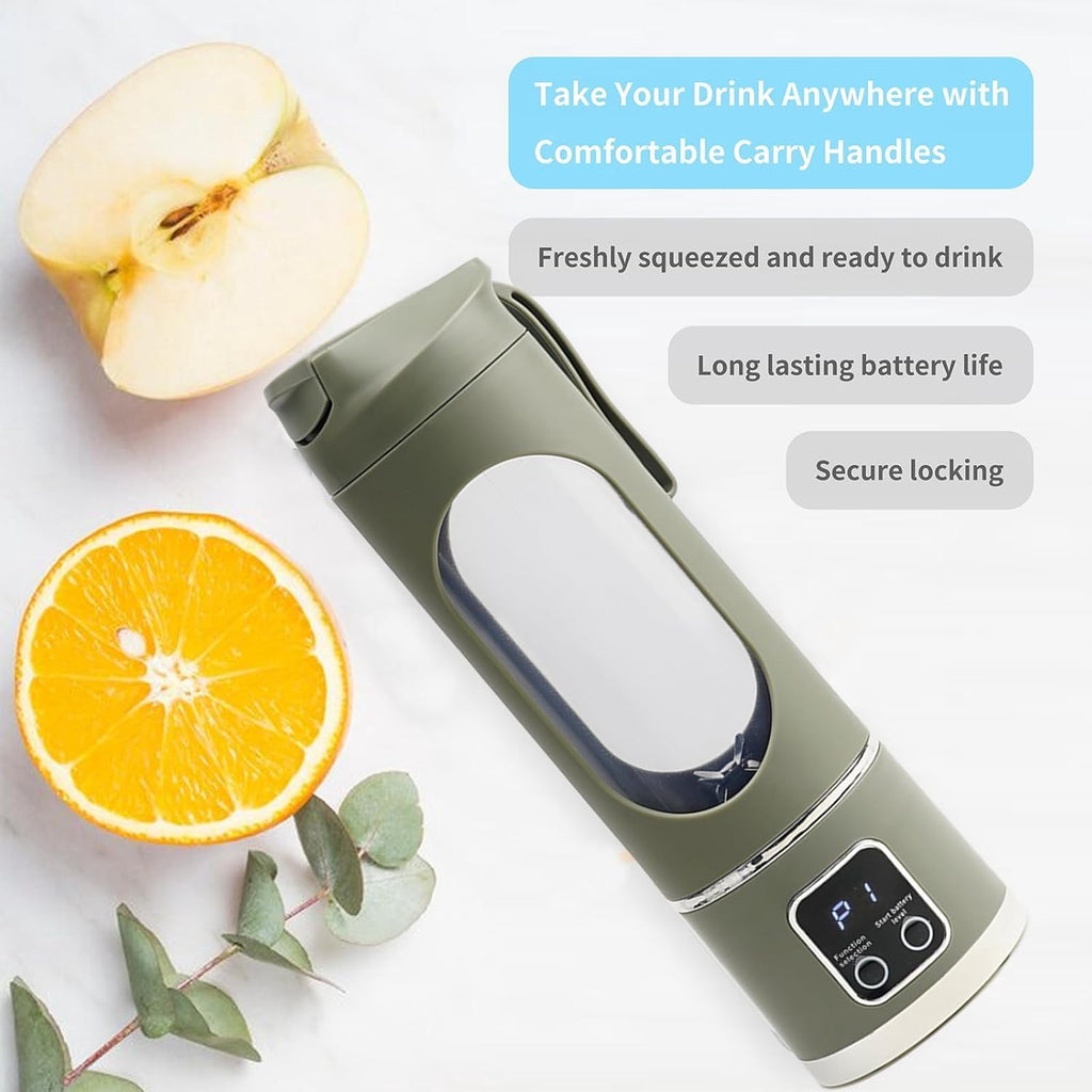 ® Portable Blender 16oz/500ml for Juices &amp; Smoothies with 12 Stainless Steel Blades | USB Rechargable &amp; 3 Levels Multi-Speed Control | 50W Powered fusion Portable Blender