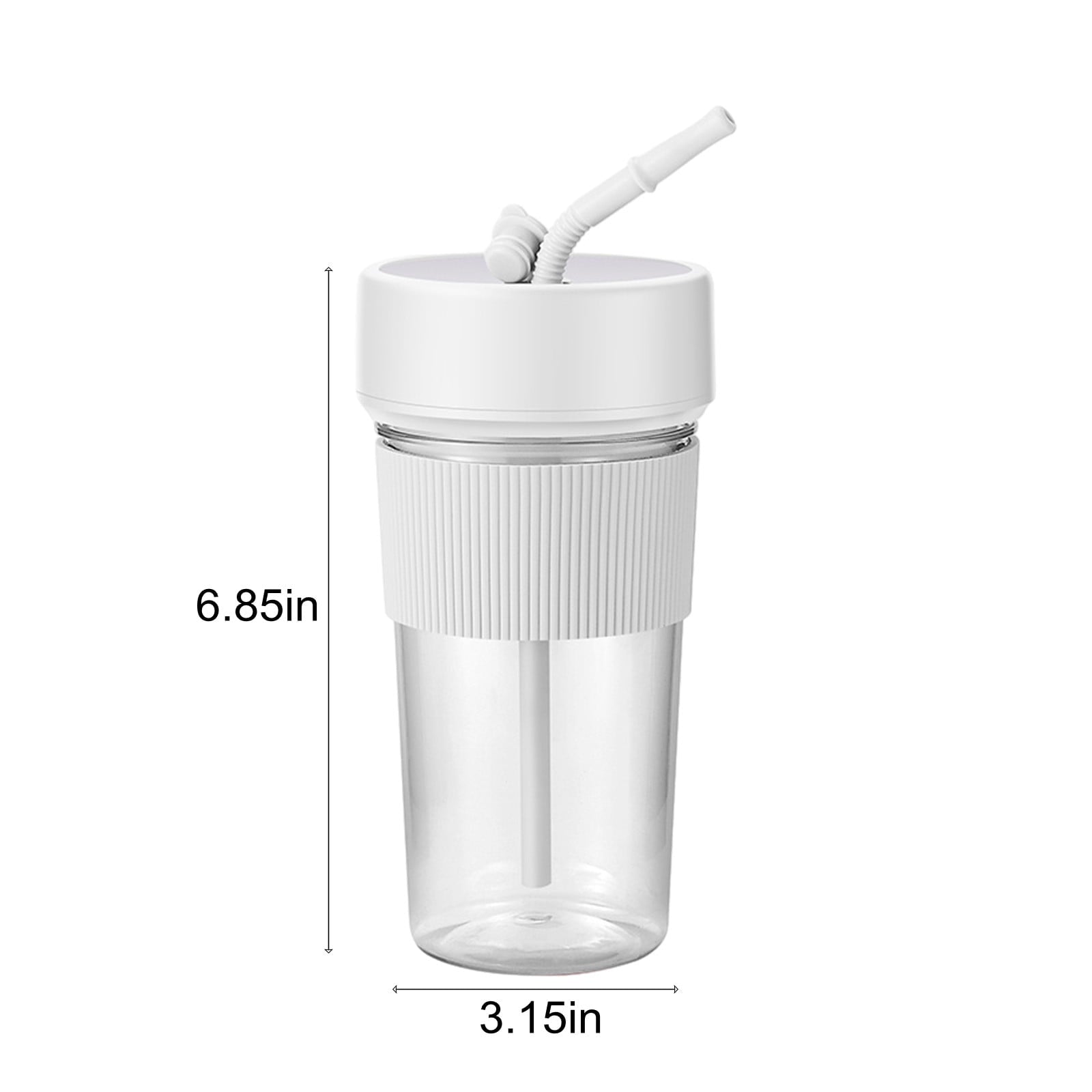 Portable 6-Blade Blender for Shakes and Juices – Easy-to-Clean with Integrated Straw Enjoy Smoothies on the Go