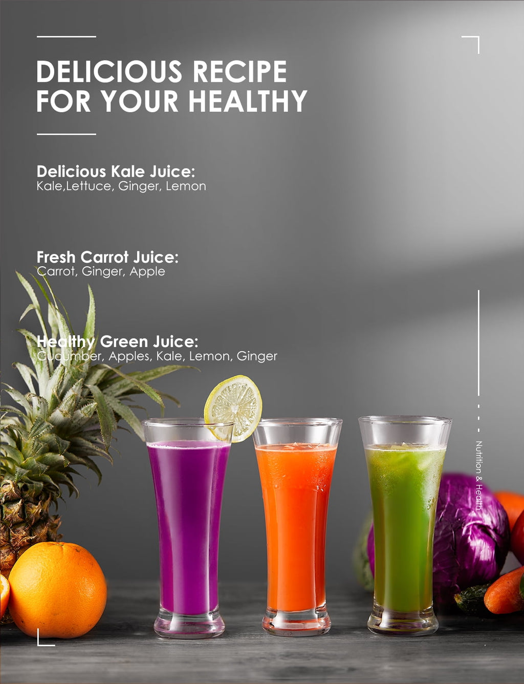 Juicer Machine Wide 3” Feed Chute Juice Extractor Easy to Clean, Pulse Function and 3-Speed Control, Anti-Drip, Silver