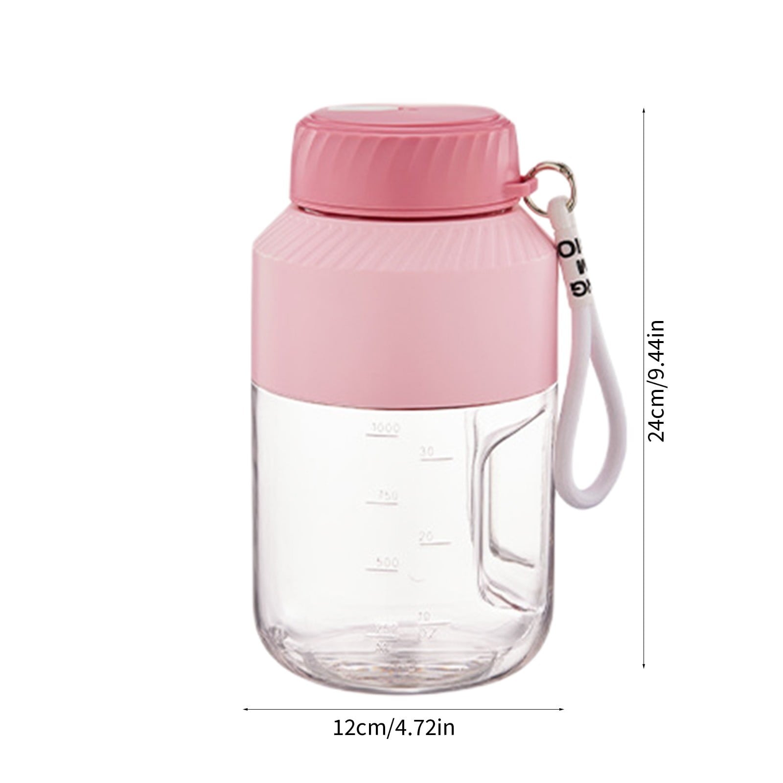 Portable Blender with USB Charging - 10-Blade High-Speed Juicer for Shakes and Slushies, 1000ml Capacity, Ideal for Travel and Outdoor Use