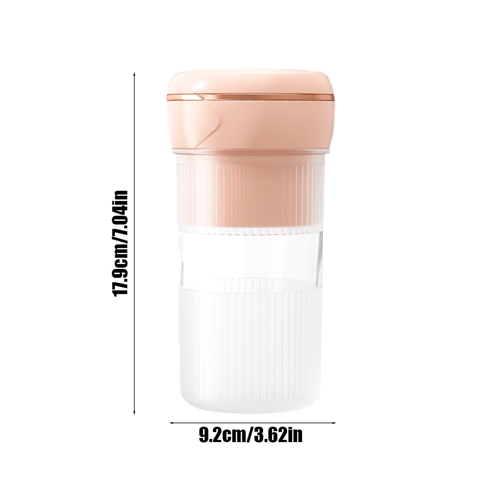Portable Juicer Cup 6 Blade Mini Smoothie Blender 450ML USB Rechargeable Fruit Mixer Powerful Stainless Steel Motor Quick Blend Fresh Juice Maker for Travel Office Home Fitness Party Gift
