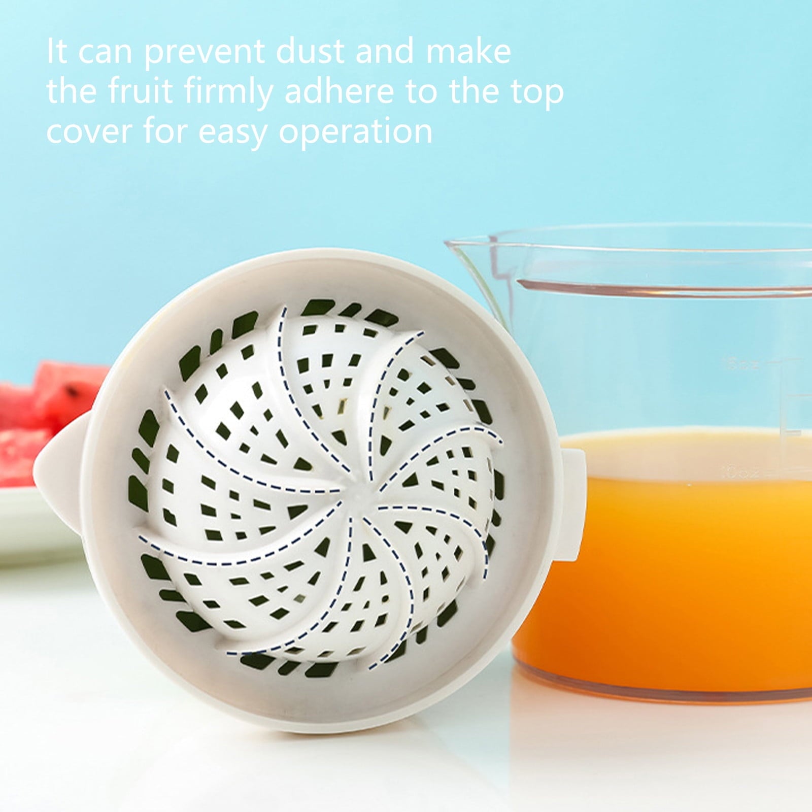 Kcavykas Citru Lemon Orange Juicer Manual Hand Squeezer With Built-in Measuring Cup And Grater - Premium Electric Orange Juicer Juice Extractor