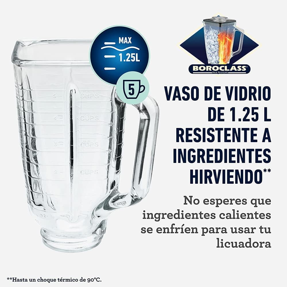 Original 3 Speed Chrome Blender, 5 Cup Glass Jar