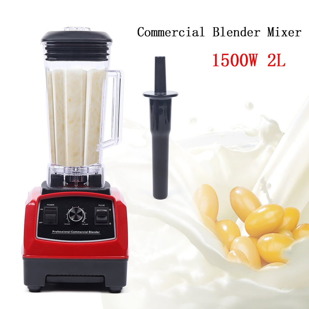 Commercial 2L 1500W Heavy Duty High Speed Blender for Milkshakes, Ice cream, Juice 27000RPM/Min