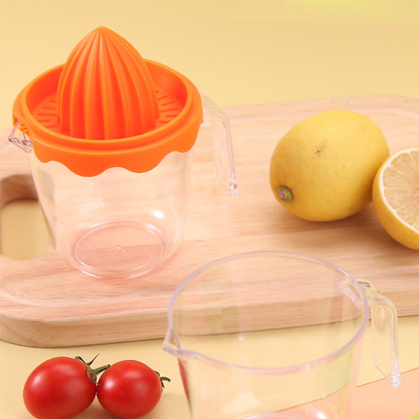 Citrus Orange Juicer, Hand Pressed Citrus Juicer, Portable Orange Lemon Squeezer with Pour Spout, Multifunction Fruit Juicer Machine for Kitchen