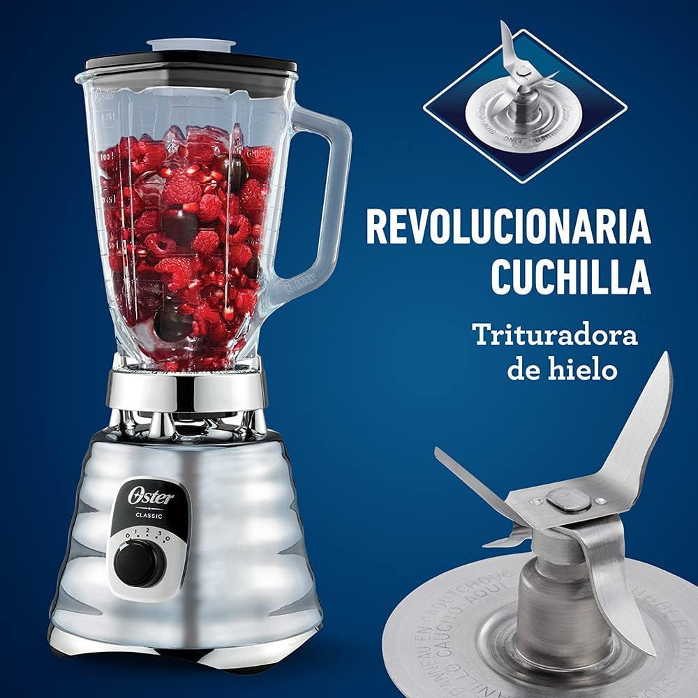 Original 3 Speed Chrome Blender, 5 Cup Glass Jar