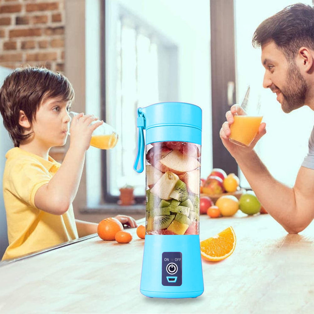 Juicer Machines Vegetable and Fruit Portable Blenders Individual Juicer for Shakes Fruit Juicer USB Rechargeable with 6 Blades Handheld Blenders for Sports Travel and Outdoors