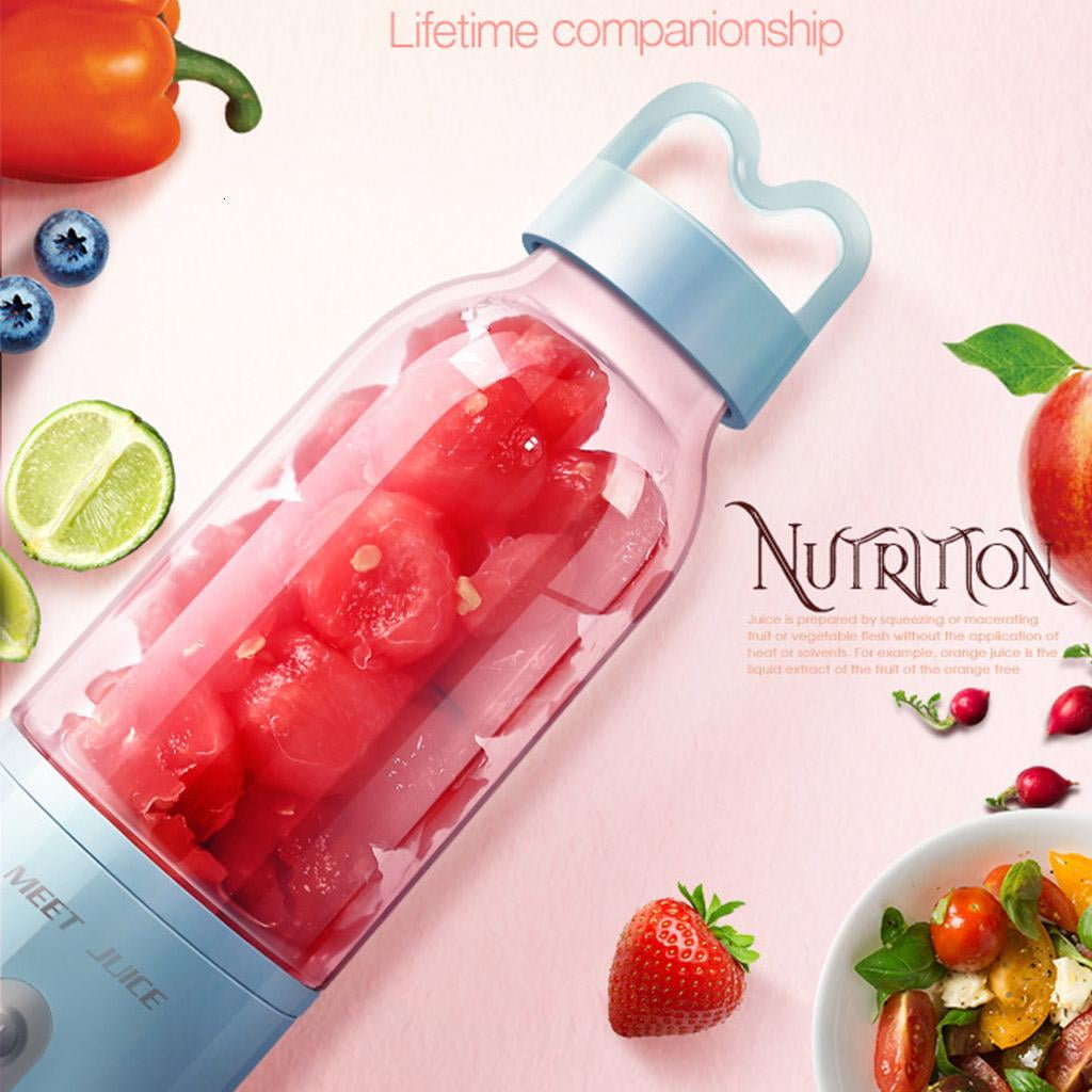 Travel Blender Cup Personal Blender Mini Fruit Juicer Mixer Portable Electric Juicer for Smoothie Fruit Juice Milk Shake