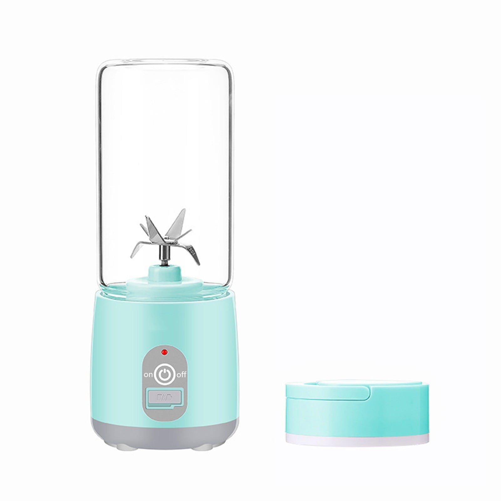 Hxlamzoo Portable Electric Juicer Cup Rechargeable USB, Compact Design for Outdoor Travel Gym Home Use, Easy to Clean Mini Blender with Stylish Durable Material