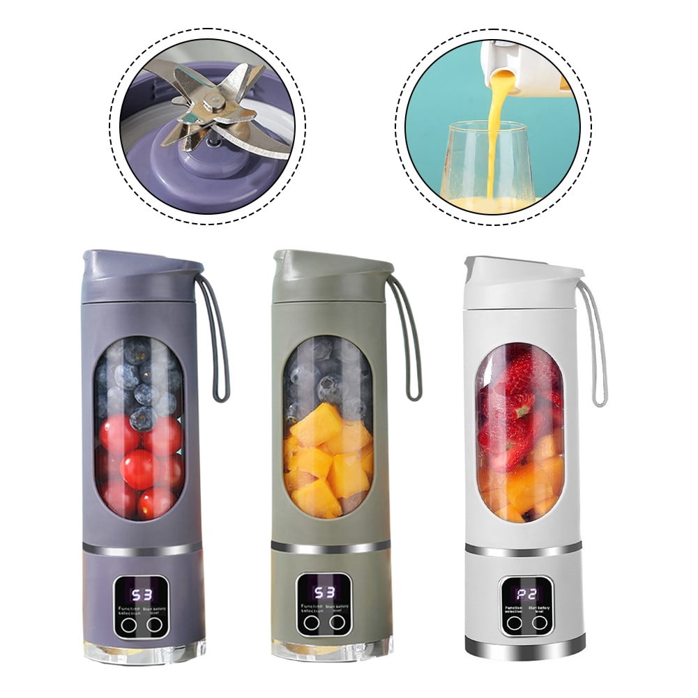 Mini blender with 8 or 12 steel blades 450ml travel cup blender for picnic
