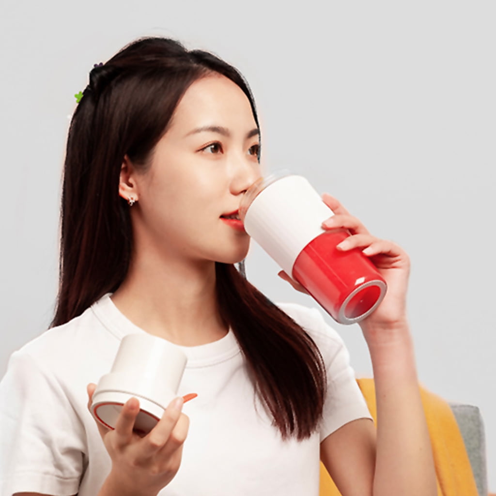 300ml Blender for Shakes SmoothiesW1re1ess1200mAh Rechargeable Mini Smoothie Blender Mixer Juicer Cup for Home Office