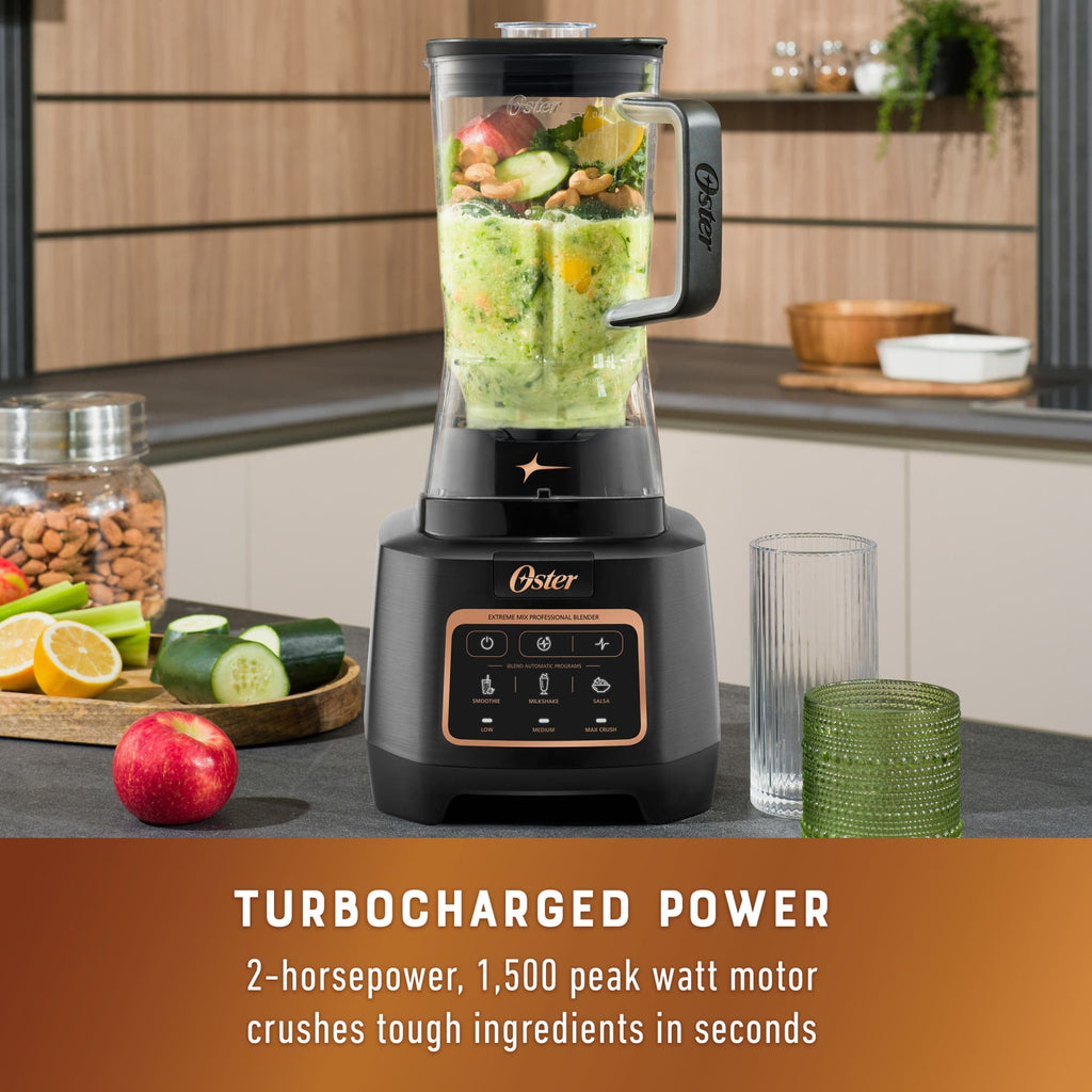 Extreme Mix Blender, 1500 Watt High Speed Blender with 10-Point Blade, 8-Cup Kitchen Blender with Auto Programs