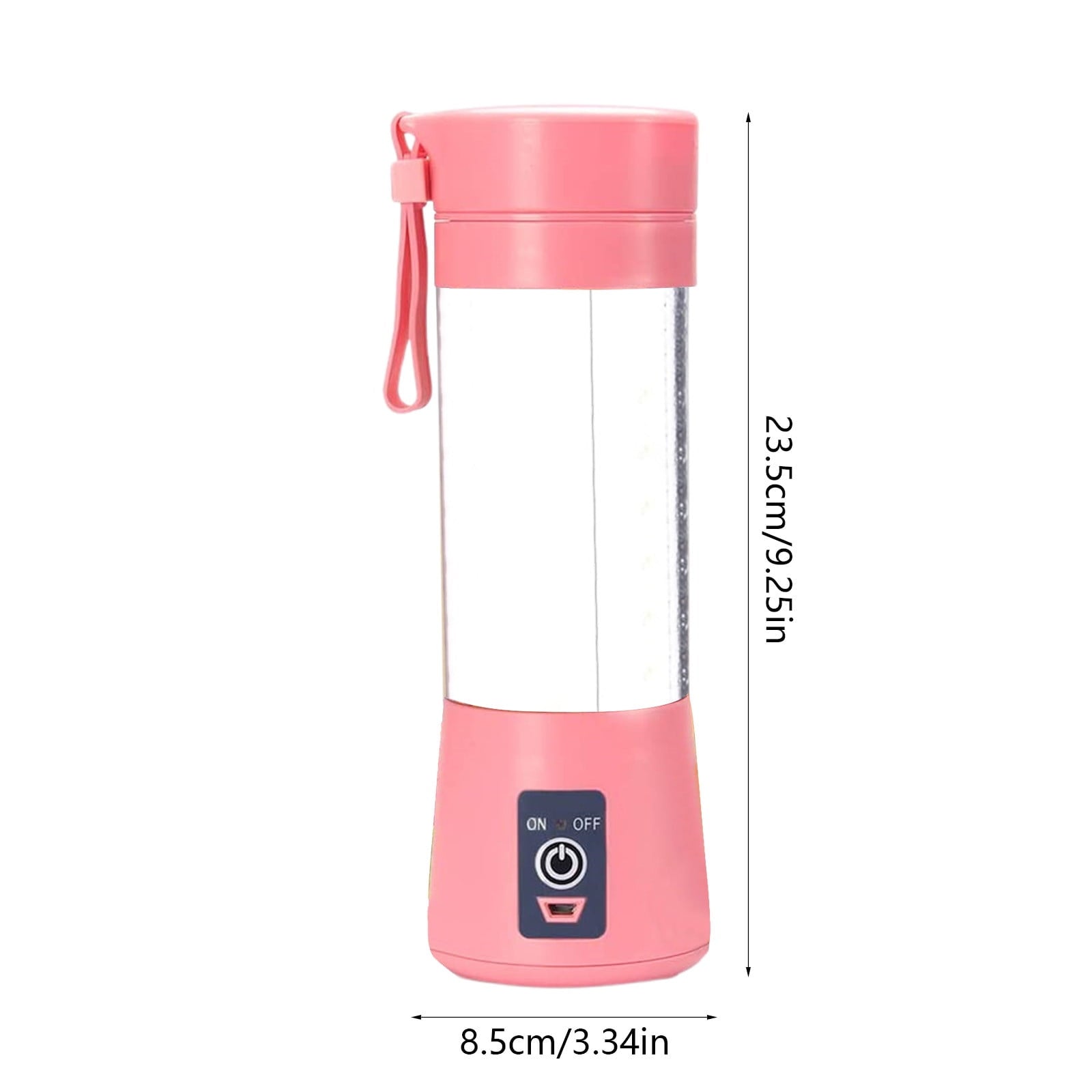 Home and Kitchen Portable Blender Individual Fruit Juicer For Shakes USB Rechargeable 6 Blades Handheld Sports Travel Outdoors 380ml 9.06x3.15in