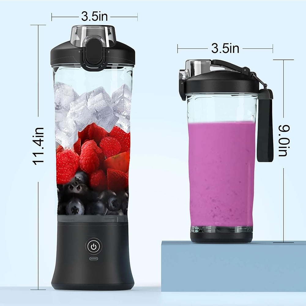 600ML Portable Large Capacity Sports And Fitness Blender Cup Straight Mouth Freshly Squeezed Juice Machine Juicing Cup