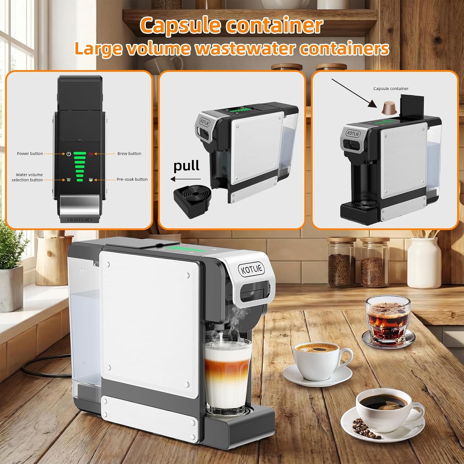 Professional Blender, Smoothies Blenders, Max.2400Watts/1000Watts Blender and Grinder Combo 25000RPM Powerful Kitchen 68oz BPA Free 2 Containers Countertop Blenders Ice Crushing, Juice