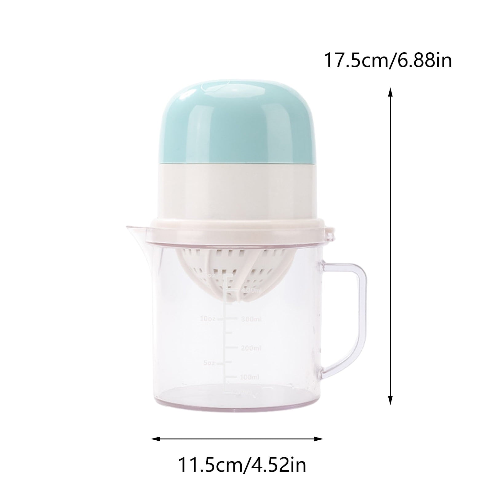 Kcavykas Citru Lemon Orange Juicer Manual Hand Squeezer With Built-in Measuring Cup And Grater - Premium Electric Orange Juicer Juice Extractor