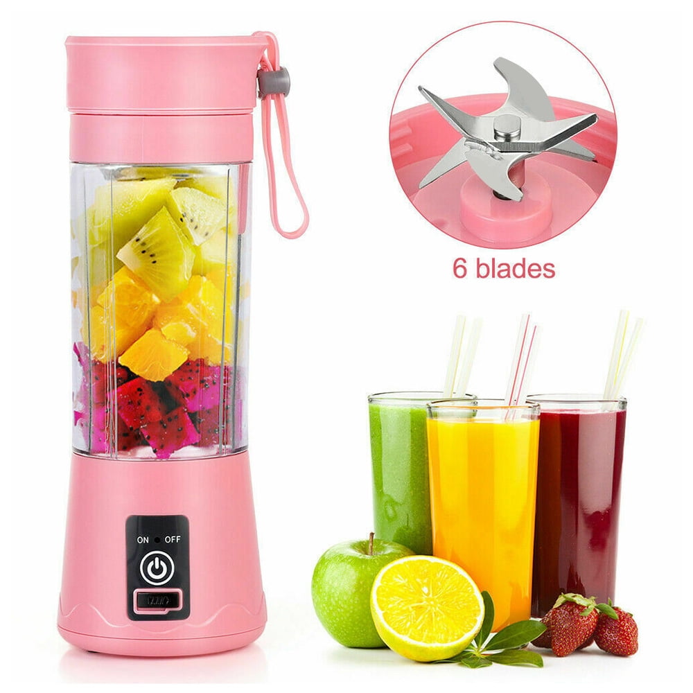 Mini Fruit Juice Mixer with USB Rechargeable,Personal Size Blender for Smoothies and Shakes,White