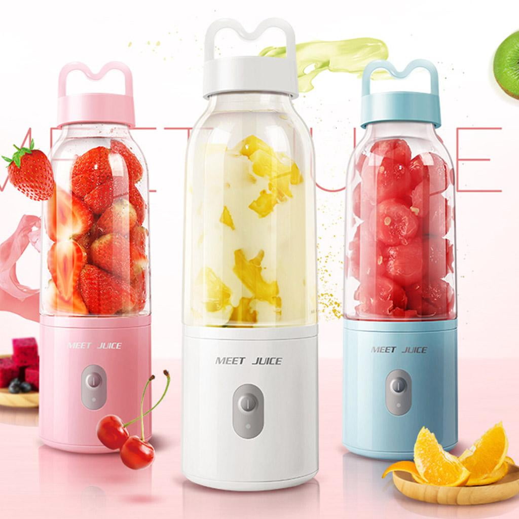 Travel Blender Cup Personal Blender Mini Fruit Juicer Mixer Portable Electric Juicer for Smoothie Fruit Juice Milk Shake