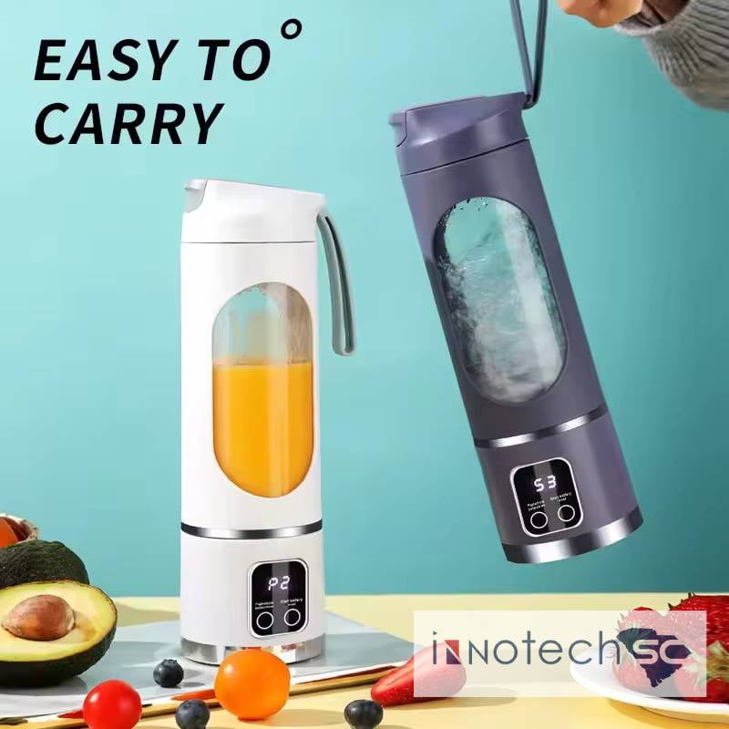 SC Portable Personal Electric USB Juicer，500ML Mini Blender Portable Blender For Shakes and Smoothies juice，12 Blades Great for Mixing，Compact、Convenient and Versatile