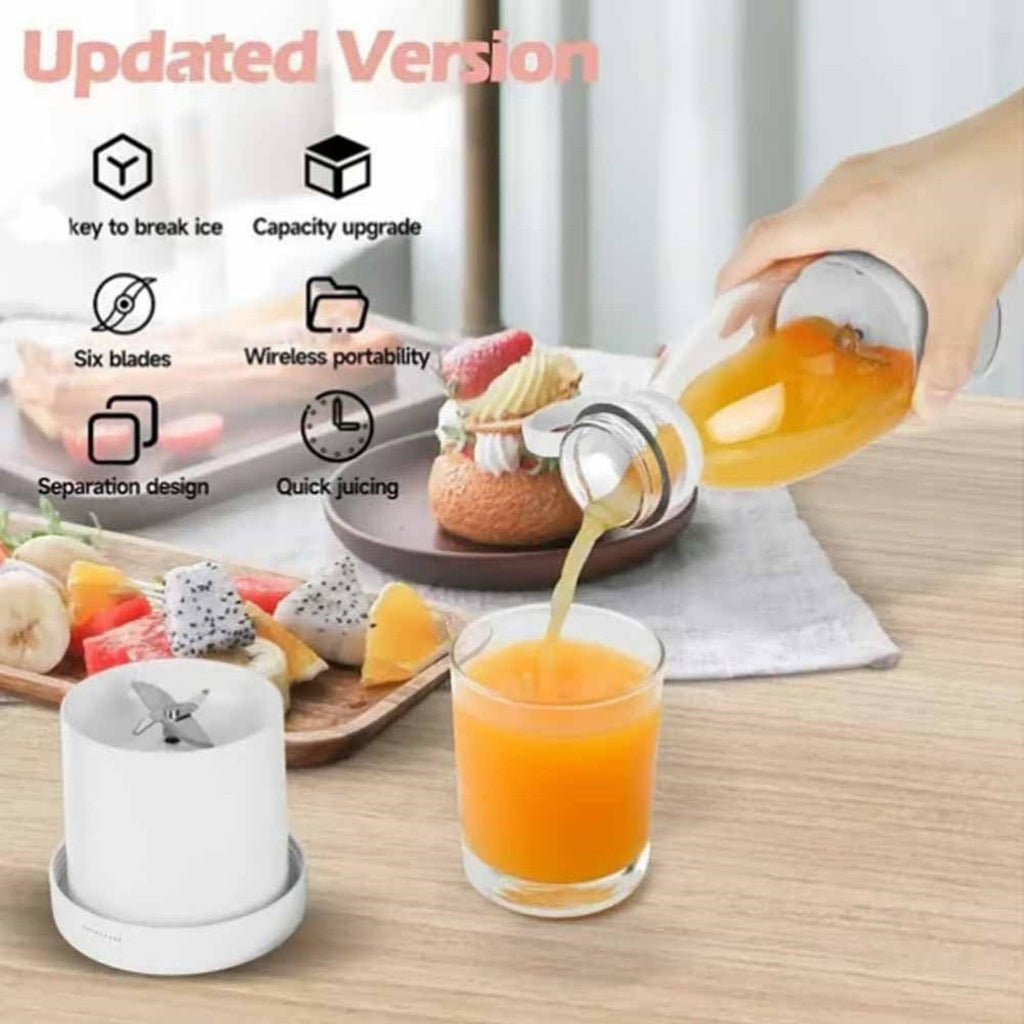 Blender, 15oz USB Rechargeable Mini Blender for Shakes, Smoothies, Ice &amp; Juicing, Personal Size Mixer for Home, Office, Travel &amp; Fitness