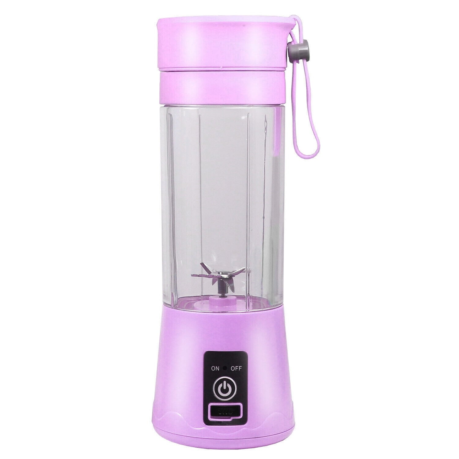 Mini Portable Blender,Smoothies Personal Blender Mini Shakes Juicer Cup USB Rechargeable With 6 blades,Pink