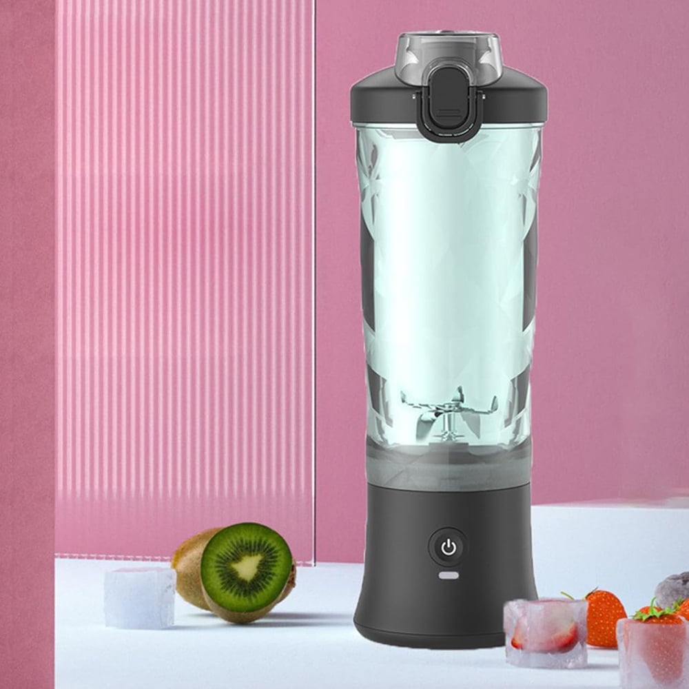 600ML Portable Large Capacity Sports And Fitness Blender Cup Straight Mouth Freshly Squeezed Juice Machine Juicing Cup