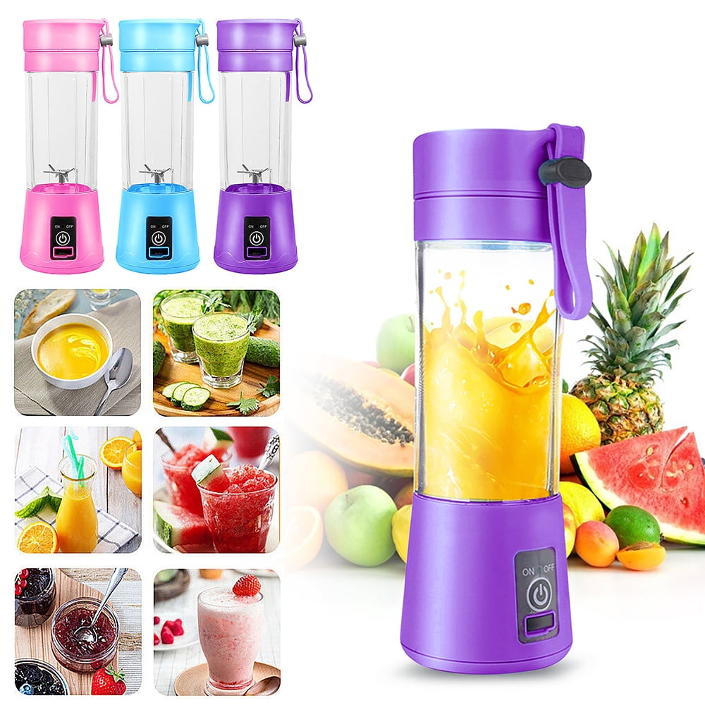 Smoothie Shake Blender with 6 Powerful Blades Portable Blender Mini Juicer for Kitchen Travel