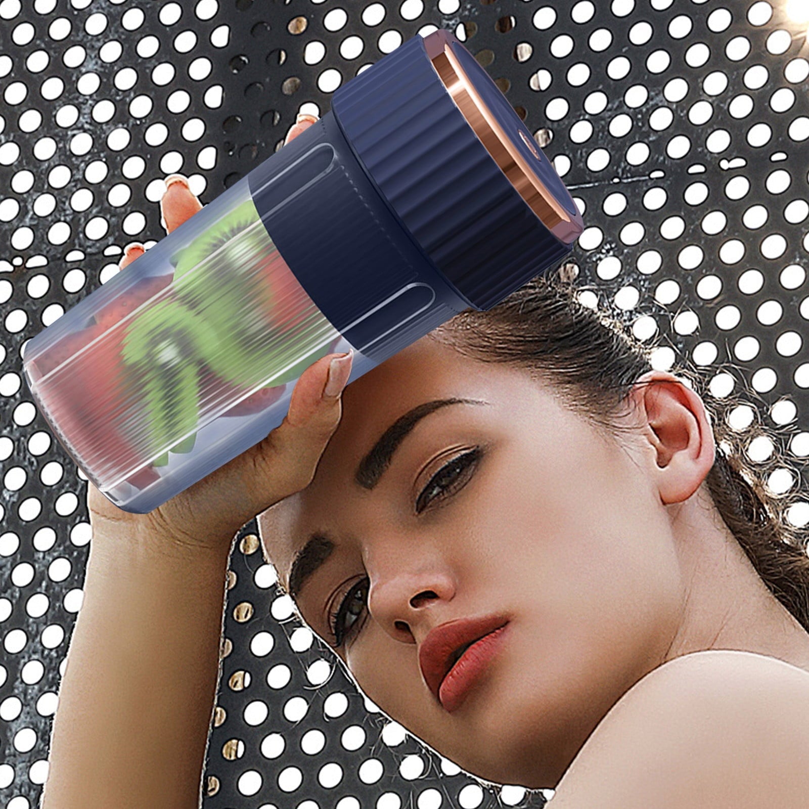 JingChun Portable Blender - Shakes, Smoothies &amp; More, Direct Drinking, Spill-Proof, Ergonomic &amp; Stylish Design, 6-Blade Blending System w/Ice-Crushing Power